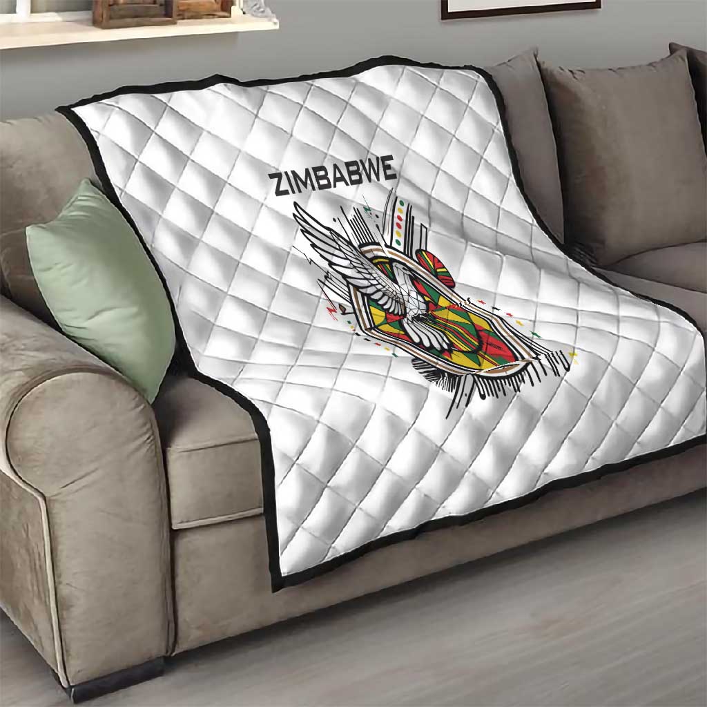 Spirit of Zimbabwe Quilt Flag Colors and Symbol of Peace