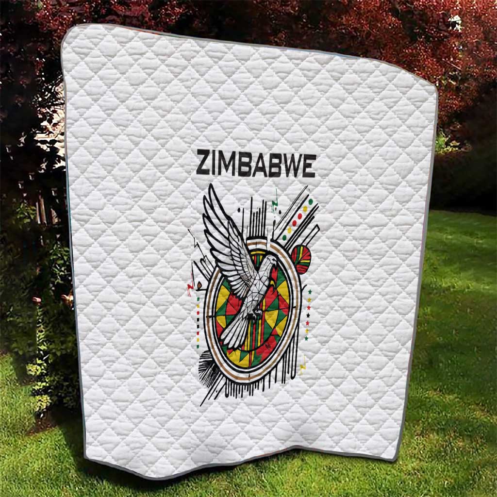 Spirit of Zimbabwe Quilt Flag Colors and Symbol of Peace