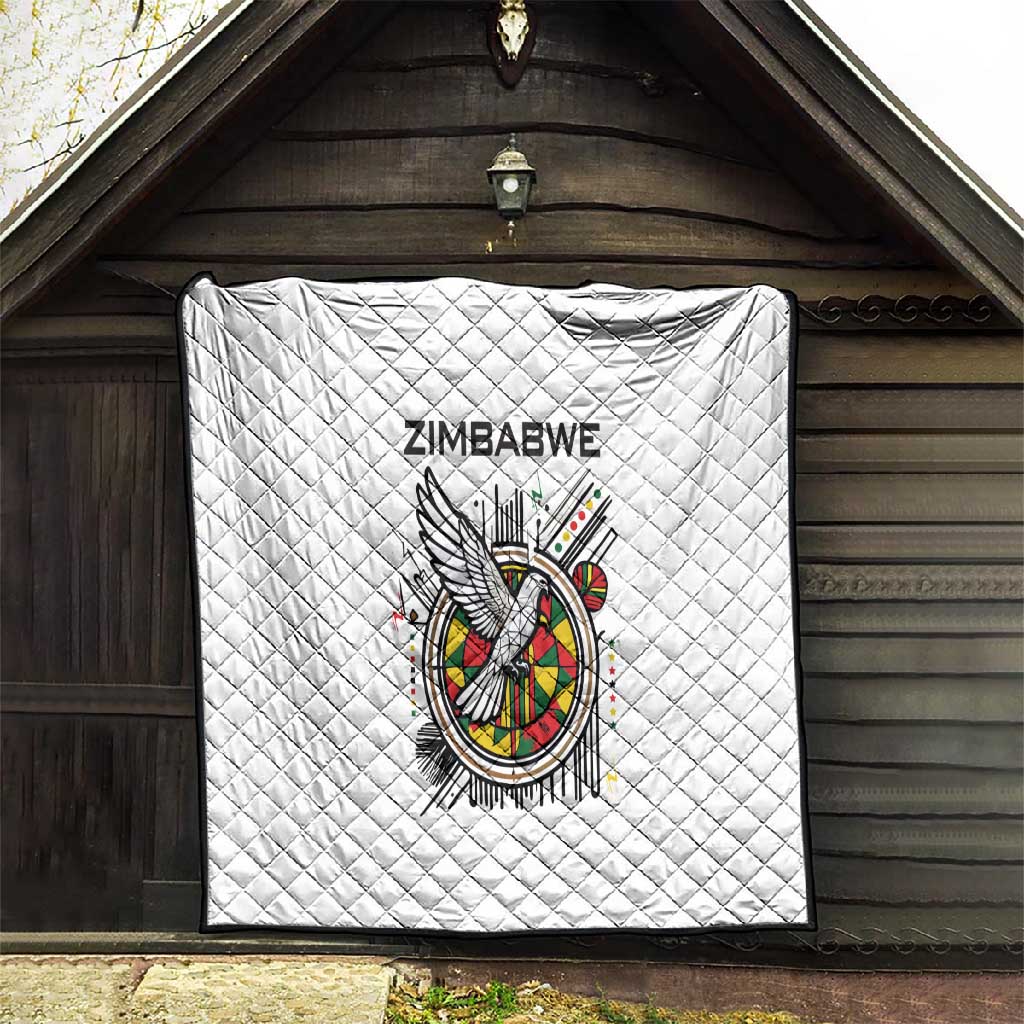 Spirit of Zimbabwe Quilt Flag Colors and Symbol of Peace