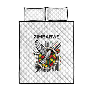 Spirit of Zimbabwe Quilt Bed Set Flag Colors and Symbol of Peace