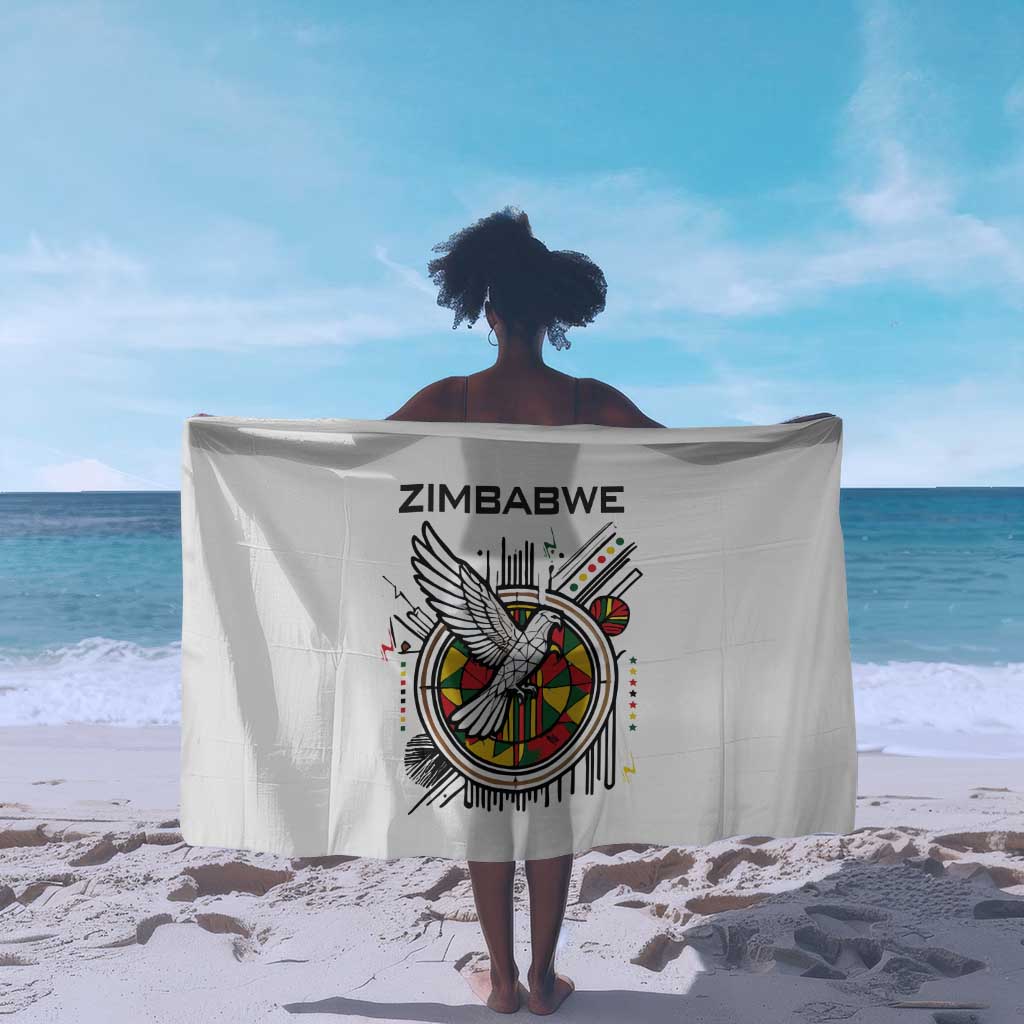 Spirit of Zimbabwe Sarong Flag Colors and Symbol of Peace