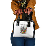 Spirit of Zimbabwe Shoulder Handbag Flag Colors and Symbol of Peace
