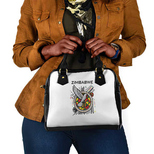 Spirit of Zimbabwe Shoulder Handbag Flag Colors and Symbol of Peace