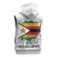 Spirit of Zimbabwe Sleeveless Hoodie Flag Colors and Symbol of Peace - African Pride