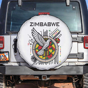 Spirit of Zimbabwe Spare Tire Cover Flag Colors and Symbol of Peace