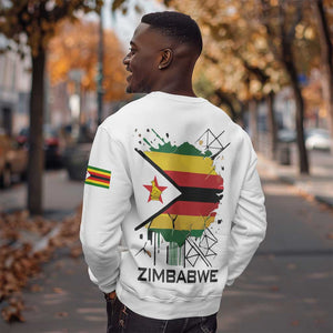 Spirit of Zimbabwe Sweatshirt Flag Colors and Symbol of Peace