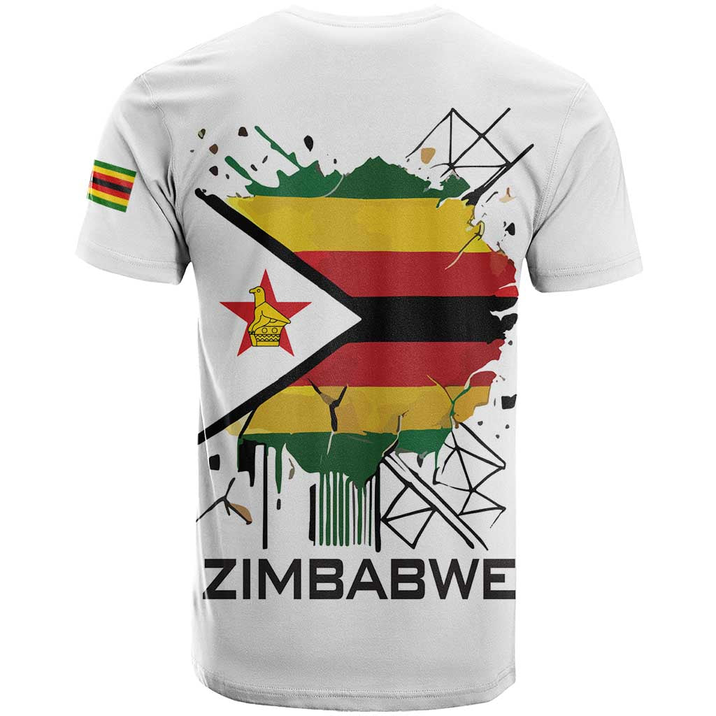 Spirit of Zimbabwe T shirt Flag Colors and Symbol of Peace