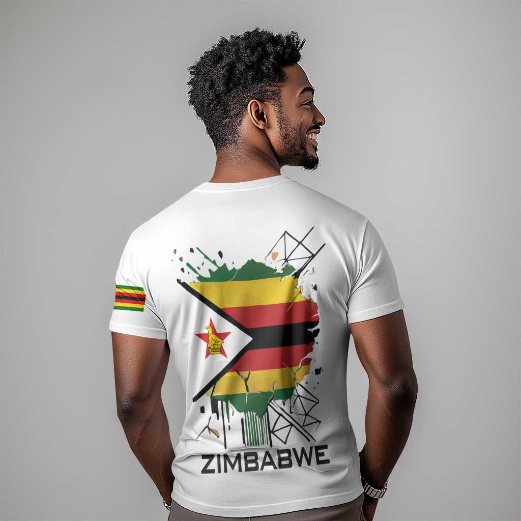 Spirit of Zimbabwe T shirt Flag Colors and Symbol of Peace