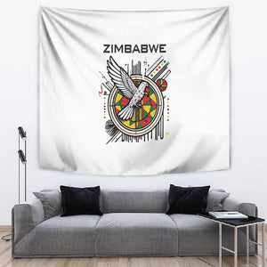 Spirit of Zimbabwe Tapestry Flag Colors and Symbol of Peace
