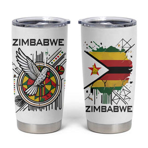 Spirit of Zimbabwe Tumbler Cup Flag Colors and Symbol of Peace