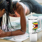 Spirit of Zimbabwe Tumbler With Handle Flag Colors and Symbol of Peace