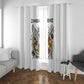 Spirit of Zimbabwe Window Curtain Flag Colors and Symbol of Peace