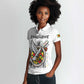 Spirit of Zimbabwe Women Polo Shirt Flag Colors and Symbol of Peace