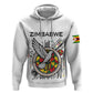 Spirit of Zimbabwe Zip Hoodie Flag Colors and Symbol of Peace