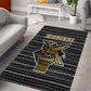 Zimbabwean Bird Statue Area Rug Tribal Pattern Flag Patch and Heritage Symbol