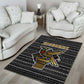 Zimbabwean Bird Statue Area Rug Tribal Pattern Flag Patch and Heritage Symbol