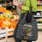 Zimbabwean Bird Statue Grocery Bag Tribal Pattern Flag Patch and Heritage Symbol
