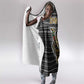Zimbabwean Bird Statue Hooded Blanket Tribal Pattern Flag Patch and Heritage Symbol