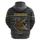 Zimbabwean Bird Statue Hoodie Tribal Pattern Flag Patch and Heritage Symbol
