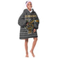 Zimbabwean Bird Statue Kid Wearable Blanket Hoodie Tribal Pattern Flag Patch and Heritage Symbol