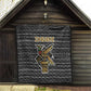 Zimbabwean Bird Statue Quilt Tribal Pattern Flag Patch and Heritage Symbol