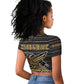 Zimbabwean Bird Statue Raglan Cropped T shirt Tribal Pattern Flag Patch and Heritage Symbol