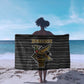Zimbabwean Bird Statue Sarong Tribal Pattern Flag Patch and Heritage Symbol