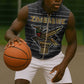 Zimbabwean Bird Statue Sleeveless Zip Hoodie Tribal Pattern Flag Patch and Heritage Symbol - African Pride