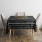 Zimbabwean Bird Statue Tablecloth Tribal Pattern Flag Patch and Heritage Symbol