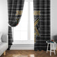 Zimbabwean Bird Statue Window Curtain Tribal Pattern Flag Patch and Heritage Symbol