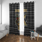 Zimbabwean Bird Statue Window Curtain Tribal Pattern Flag Patch and Heritage Symbol