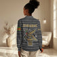 Zimbabwean Bird Statue Women Casual Shirt Tribal Pattern Flag Patch and Heritage Symbol