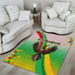 Vibe Zimbabwe Area Rug Tribal-Inspired Background with Geometric Flag Color Design