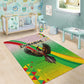 Vibe Zimbabwe Area Rug Tribal-Inspired Background with Geometric Flag Color Design