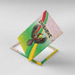 Vibe Zimbabwe Canvas Wall Art Tribal-Inspired Background with Geometric Flag Color Design