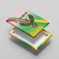 Vibe Zimbabwe Canvas Wall Art Tribal-Inspired Background with Geometric Flag Color Design