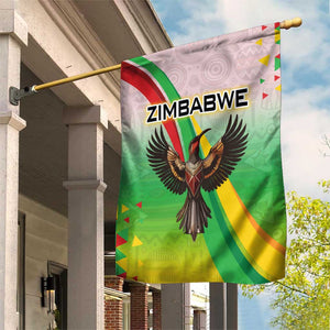 Vibe Zimbabwe Garden Flag Tribal-Inspired Background with Geometric Flag Color Design
