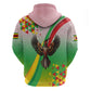 Vibe Zimbabwe Hoodie Tribal-Inspired Background with Geometric Flag Color Design
