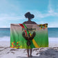 Vibe Zimbabwe Sarong Tribal-Inspired Background with Geometric Flag Color Design