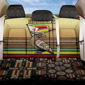 Pride Zimbabwe Back Car Seat Cover Zimbabwean Bird, Tribal Patterns and Pan-African Colors