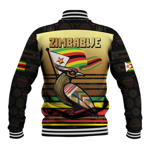 Pride Zimbabwe Baseball Jacket Zimbabwean Bird, Tribal Patterns and Pan-African Colors