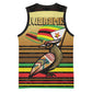 Pride Zimbabwe Basketball Jersey Zimbabwean Bird, Tribal Patterns and Pan-African Colors - African Pride