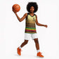 Pride Zimbabwe Basketball Jersey Zimbabwean Bird, Tribal Patterns and Pan-African Colors - African Pride