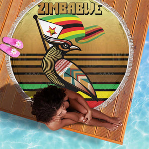 Pride Zimbabwe Beach Blanket Zimbabwean Bird, Tribal Patterns and Pan-African Colors