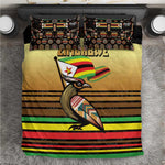 Pride Zimbabwe Bedding Set Zimbabwean Bird, Tribal Patterns and Pan-African Colors