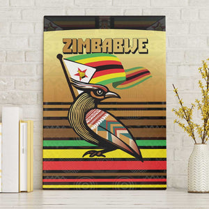 Pride Zimbabwe Canvas Wall Art Zimbabwean Bird, Tribal Patterns and Pan-African Colors