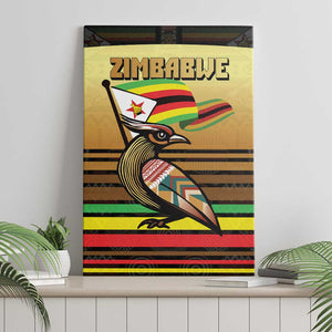 Pride Zimbabwe Canvas Wall Art Zimbabwean Bird, Tribal Patterns and Pan-African Colors