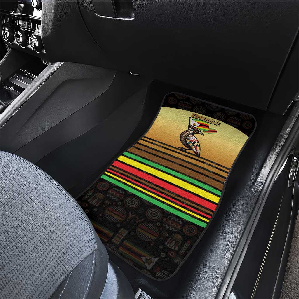 Pride Zimbabwe Car Mats Zimbabwean Bird, Tribal Patterns and Pan-African Colors