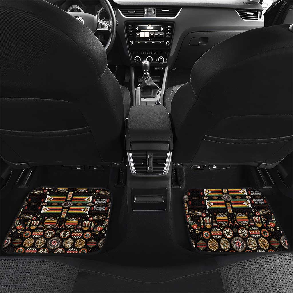 Pride Zimbabwe Car Mats Zimbabwean Bird, Tribal Patterns and Pan-African Colors