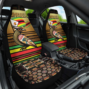 Pride Zimbabwe Car Seat Cover Zimbabwean Bird, Tribal Patterns and Pan-African Colors